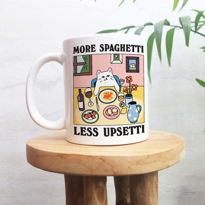 'More Spaghetti' Cat Mug