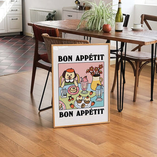 'Bon Appetit' Cat Print