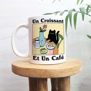 'Un Croissant' Cat Mug