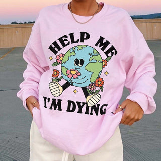 'Help Me' Earth Sweatshirt