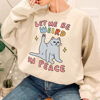 'Weird' Cat Sweatshirt