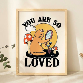 'So Loved' Cat Print