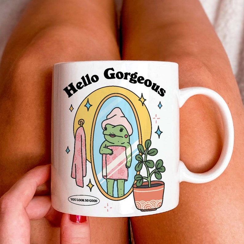 'Hello Gorgeous' Frog Mug