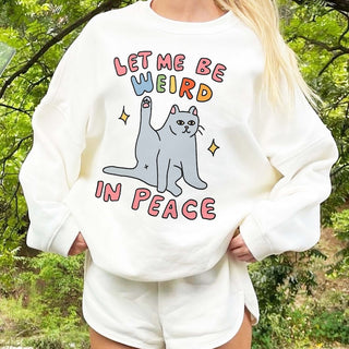 'Weird' Cat Sweatshirt