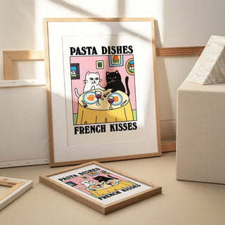 'Pasta Dishes' Cat Print