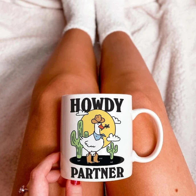 'Howdy Partner' Goose Mug