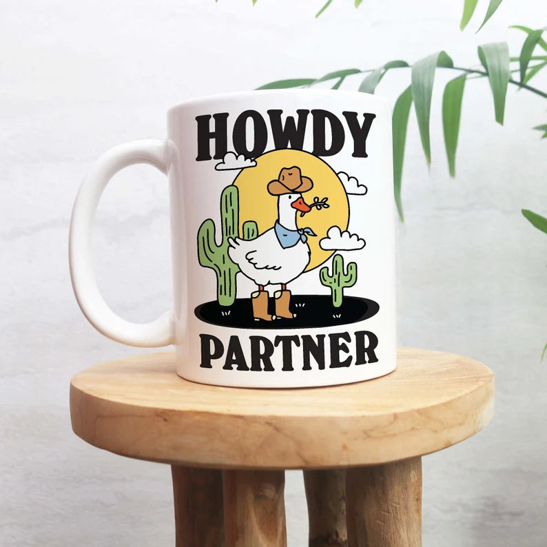 'Howdy Partner' Goose Mug