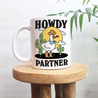 'Howdy Partner' Goose Mug