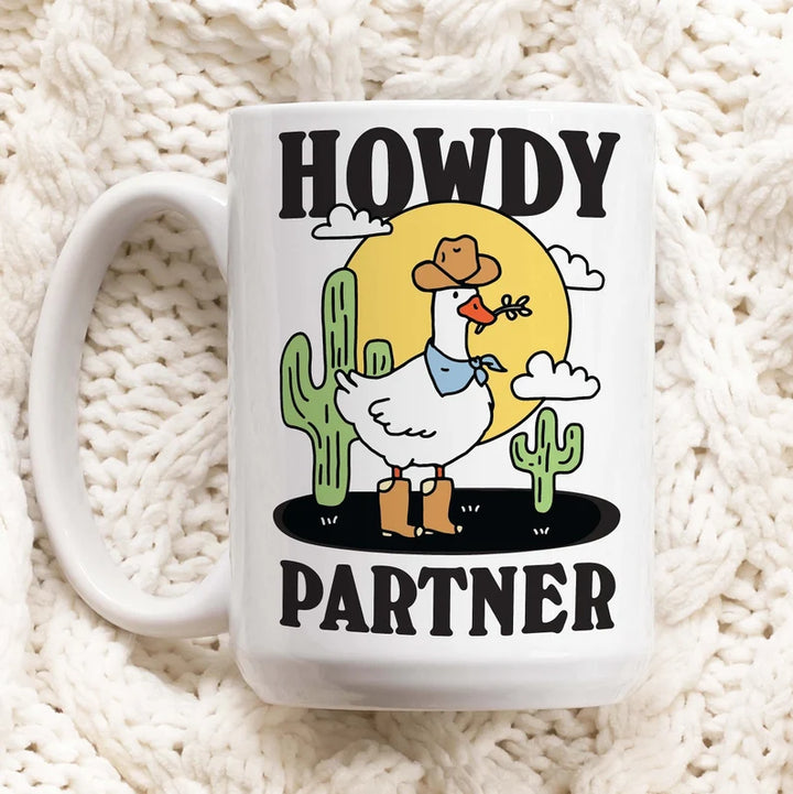 'Howdy Partner' Goose Mug