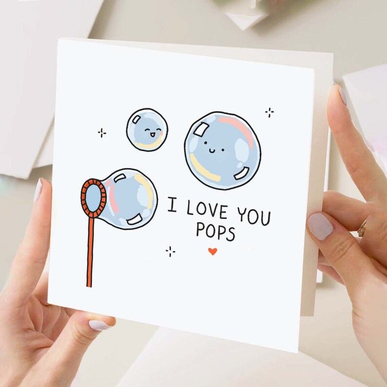 Love You Pops Fathers Day Card