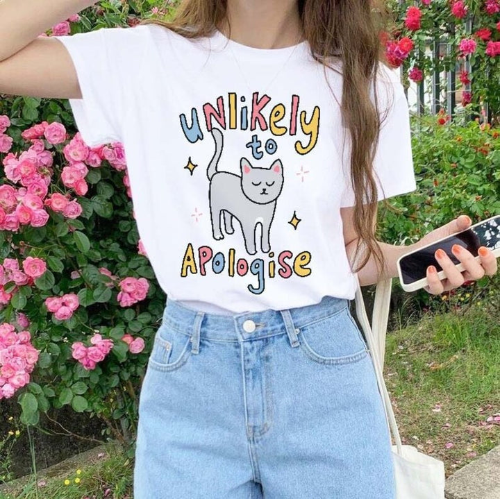 'Unlikely to apologise' Cat Tshirt