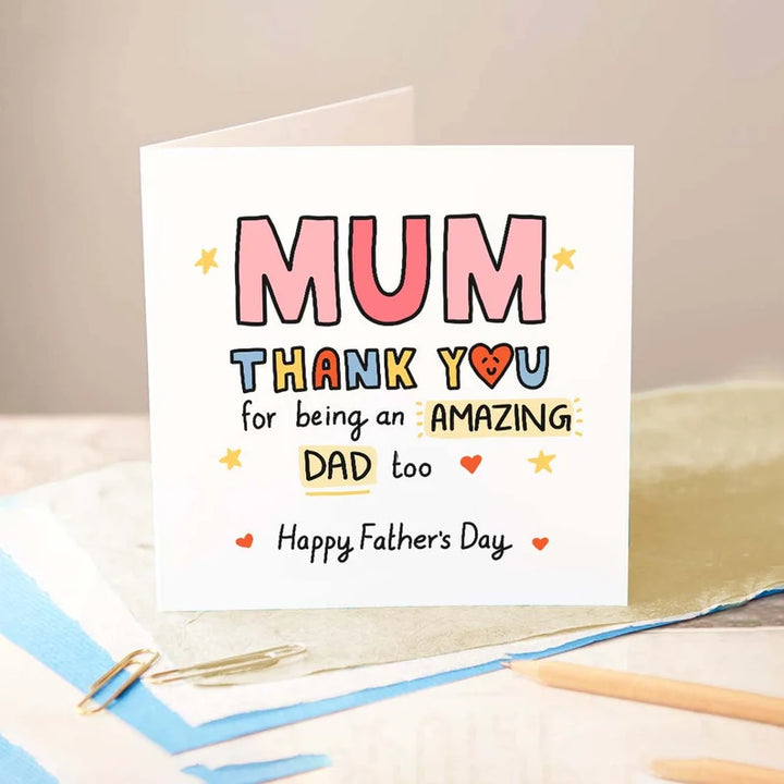 mum thank you fathers day card