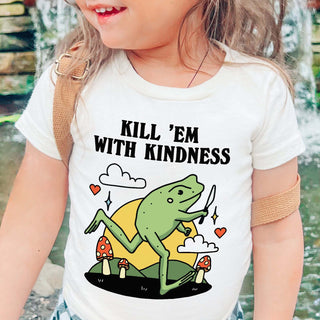 'Kill em with Kindness' Kid's Frog T-shirt