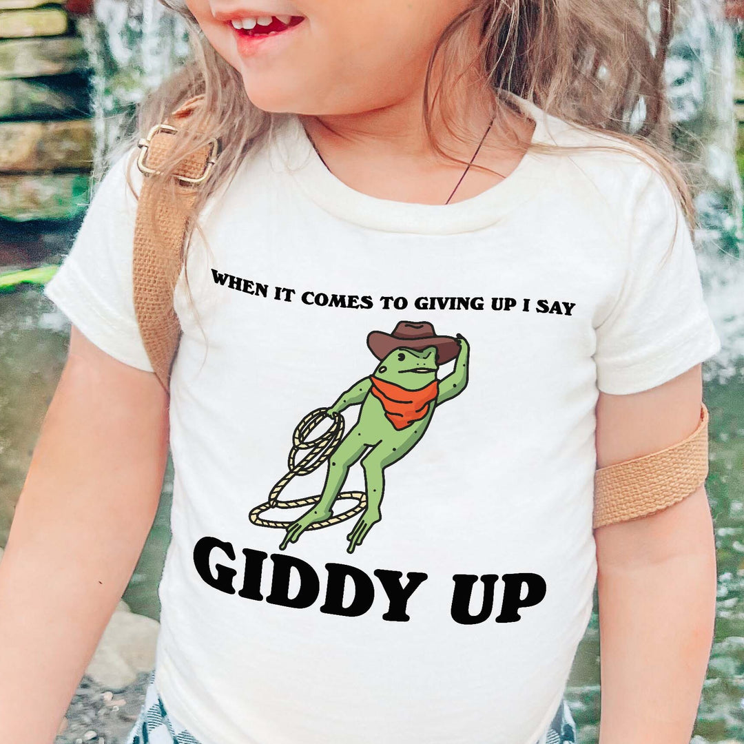 'Giddy Up' Kid's Frog T-shirt