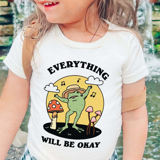 'Everything will be Okay' Kid's Frog T-shirt