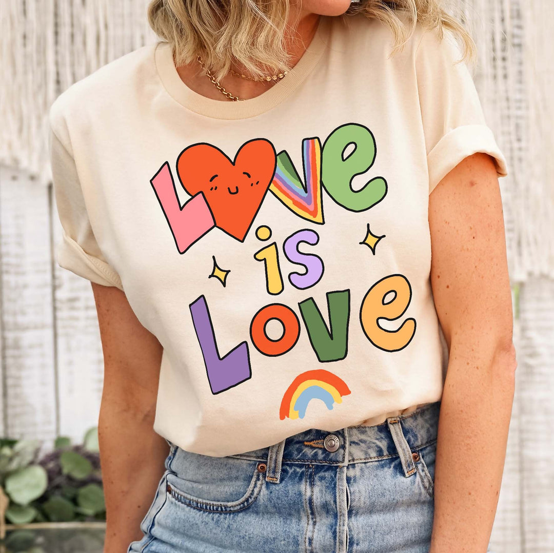 Love is Love Pride T-Shirt, Womens Love is Love Shirt, Pride Shirt, Mens Pride 2024 Shirt, Kindness Shirts, LGBTQ Support Tees, Gay Pride