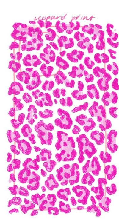 Original pencil sketch for Sweet Paprika Leopard Phone Case