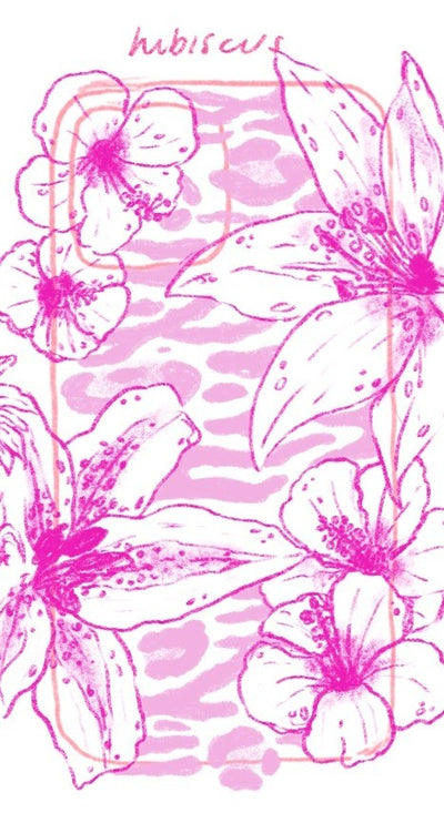 Original pencil sketch for Midnight Sun Phone Case