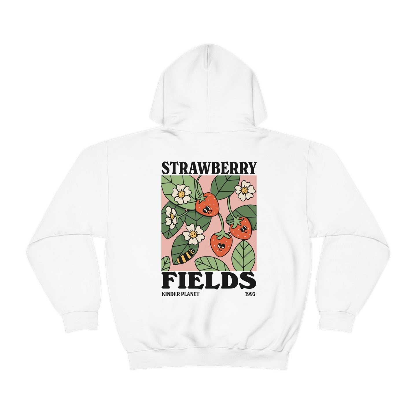 'Strawberry Fields' Retro Fruit Hoodie