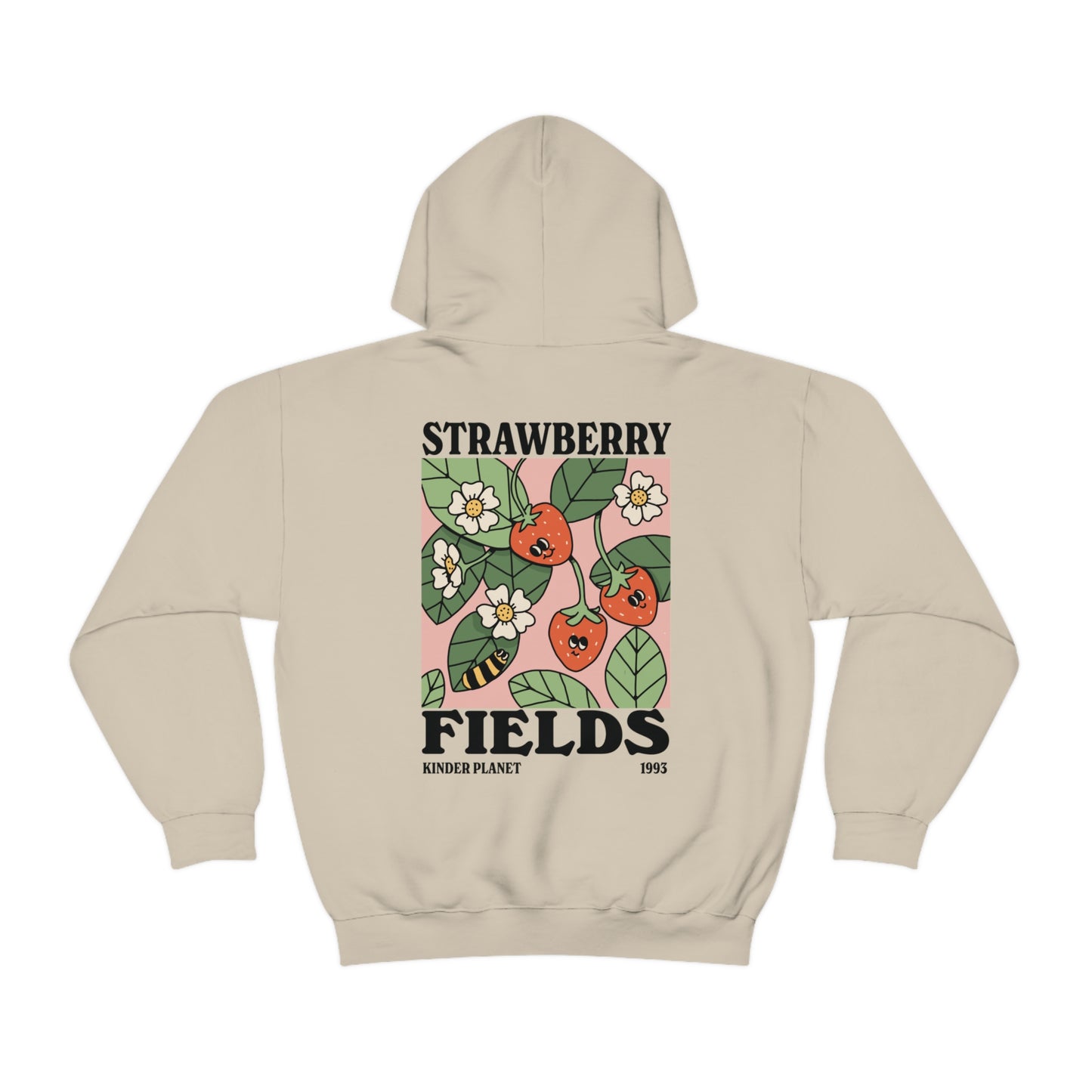 'Strawberry Fields' Retro Fruit Hoodie