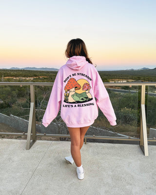 'Don't be stressing' Frog Hoodie