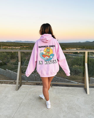 'Happiness in Waves' Frog Hoodie