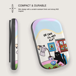 Un Cafe S'il vous Plait Cat Magnetic Power Bank