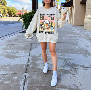 'Spaghetti Upsetti' Cat Sweatshirt