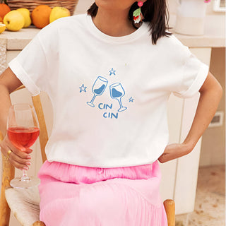 'Cin Cin' Wine Cocktail Tshirt