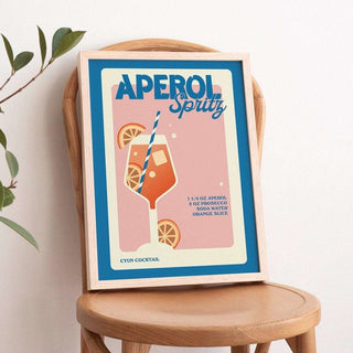 'Aperol Spritz' Print - Art Prints - Kinder Planet Company