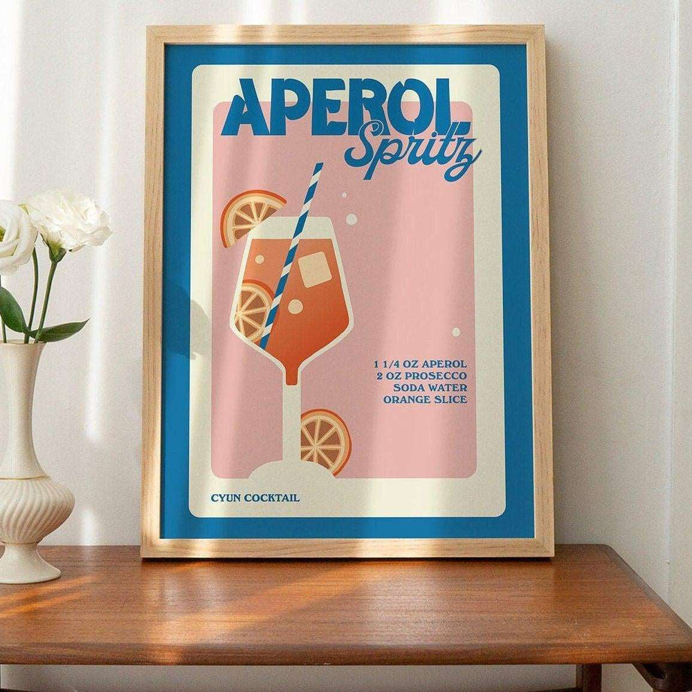 'Aperol Spritz' Print - Art Prints - Kinder Planet Company