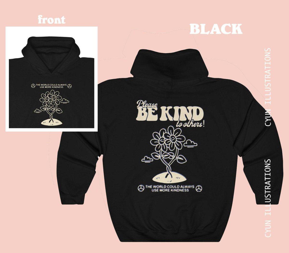 'Be Kind' Cute Trendy Hoodie - Sweatshirts & Hoodies - Kinder Planet Company
