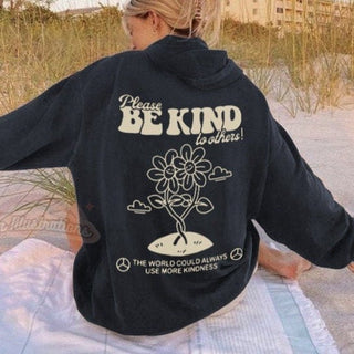 'Be Kind' Cute Trendy Hoodie - Sweatshirts & Hoodies - Kinder Planet Company