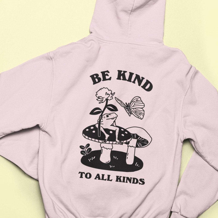 'Be Kind To All Kinds' Frog Butterfly Hoodie - Sweatshirts & Hoodies - Kinder Planet Company