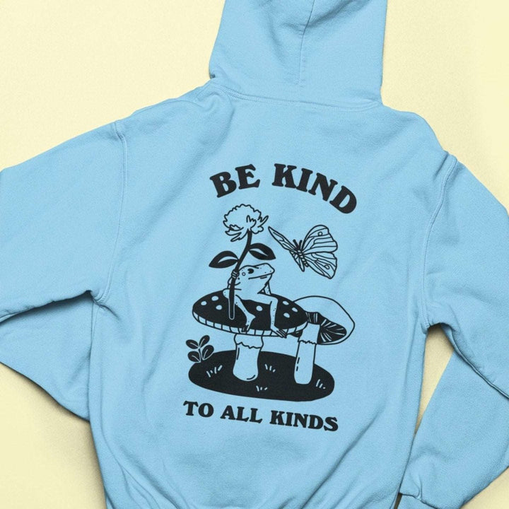 'Be Kind To All Kinds' Frog Butterfly Hoodie - Sweatshirts & Hoodies - Kinder Planet Company