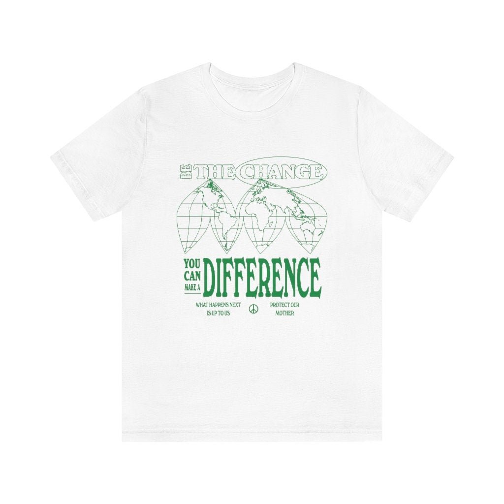 'Be The Change' Retro Environmental Tshirt - T-shirts - Kinder Planet Company