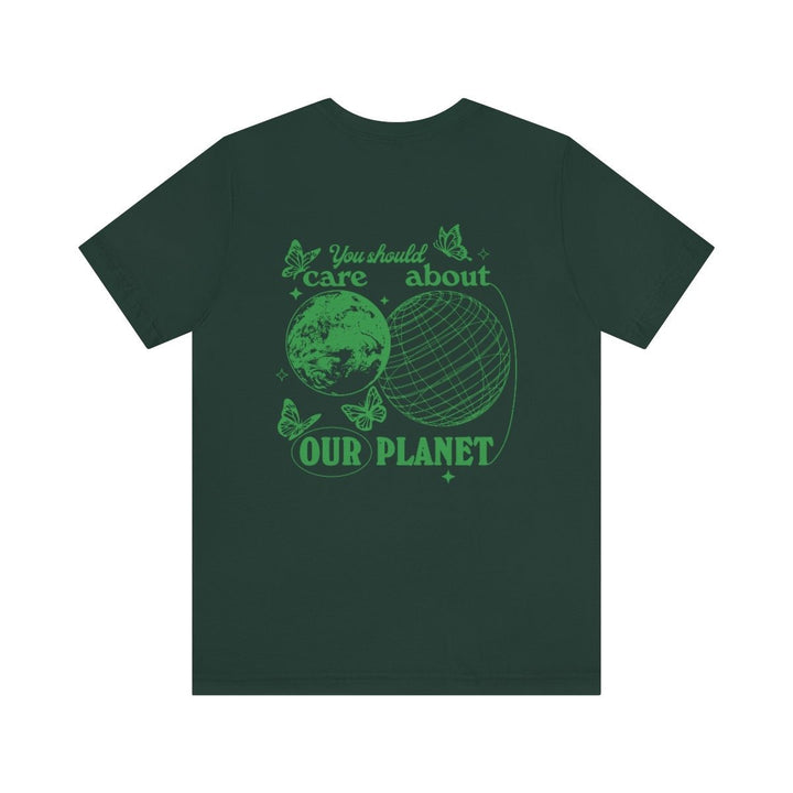 'Care About Our Planet' Environmental Tshirt - T-shirts - Kinder Planet Company