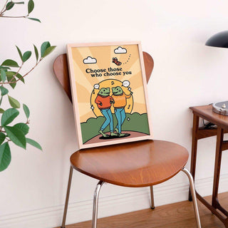 'Choose You' Friendship Frog Print - Art Prints - Kinder Planet Company