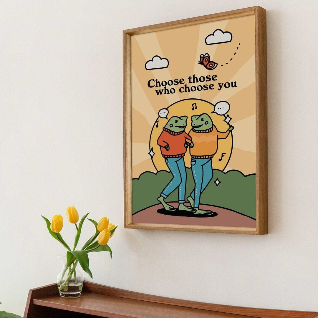 'Choose You' Friendship Frog Print - Art Prints - Kinder Planet Company