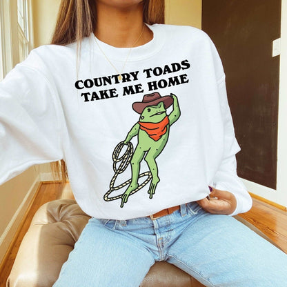 'Country Toads' Cowboy Frog Sweatshirt - Sweatshirts & Hoodies - Kinder Planet Company