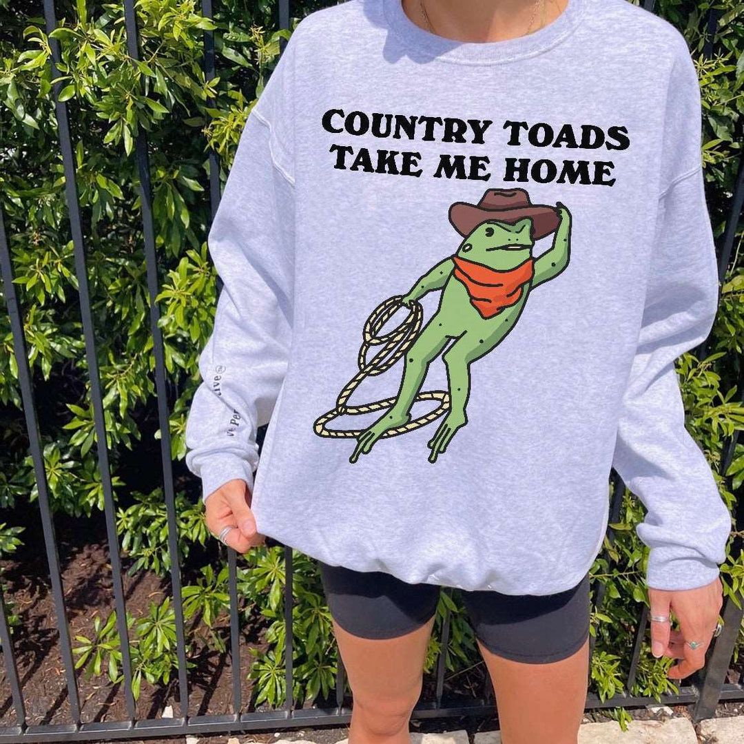 'Country Toads' Cowboy Frog Sweatshirt - Sweatshirts & Hoodies - Kinder Planet Company