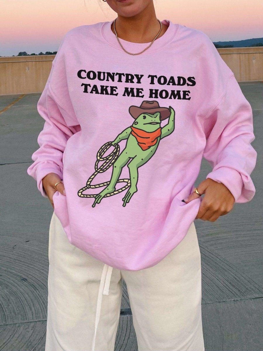 'Country Toads' Cowboy Frog Sweatshirt - Sweatshirts & Hoodies - Kinder Planet Company