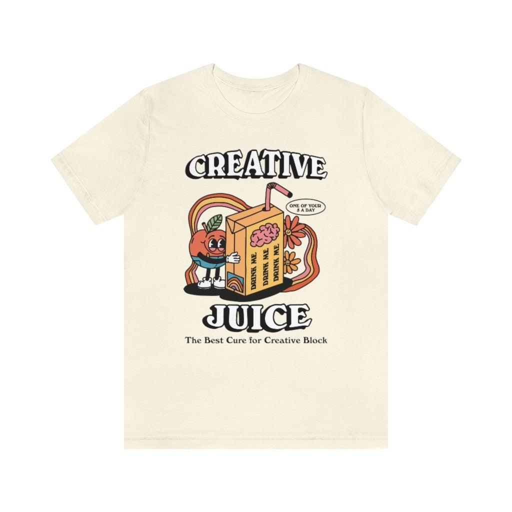 'Creative Juice' Retro Aesthetic Tshirt - T-shirts - Kinder Planet Company