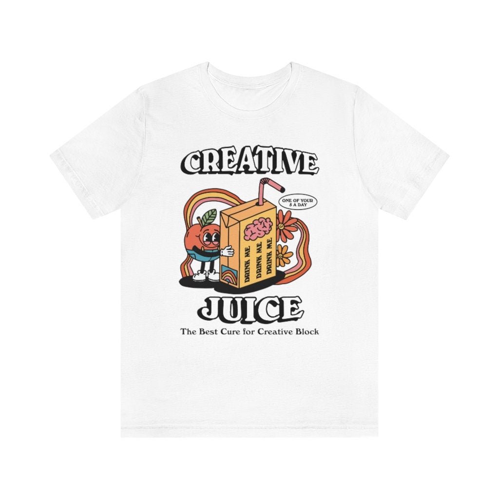 'Creative Juice' Retro Aesthetic Tshirt - T-shirts - Kinder Planet Company