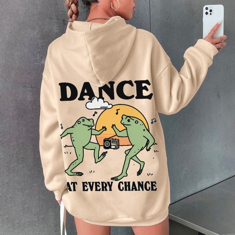 'Dance at every Chance' Frog Hoodie - Sweatshirts & Hoodies - Kinder Planet Company