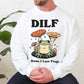 'Dilf Damn I Love Frogs' Funny Sweatshirt - Sweatshirts & Hoodies - Kinder Planet Company