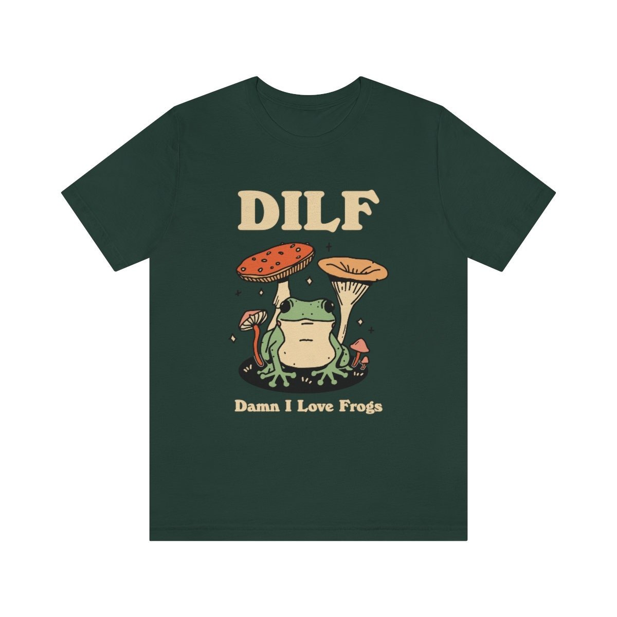 'Dilf Damn I Love Frogs' Tshirt - T-shirts - Kinder Planet Company