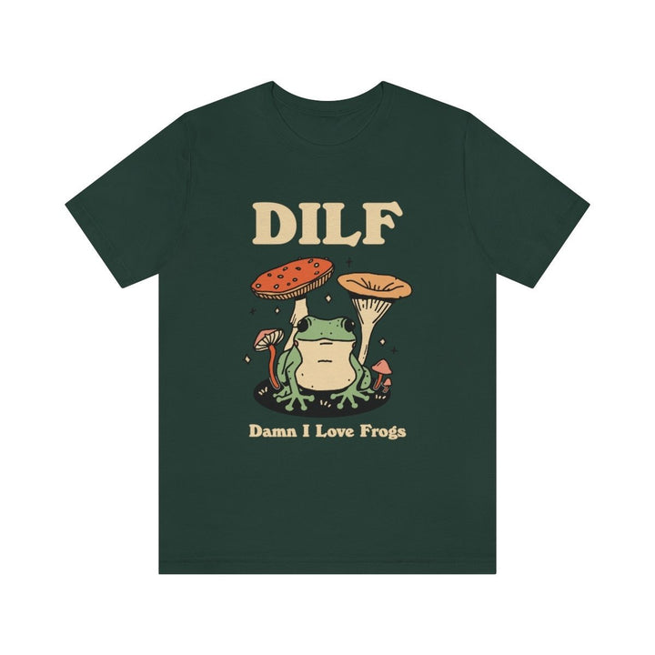 'Dilf Damn I Love Frogs' Tshirt - T-shirts - Kinder Planet Company