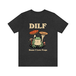 'Dilf Damn I Love Frogs' Tshirt - T-shirts - Kinder Planet Company