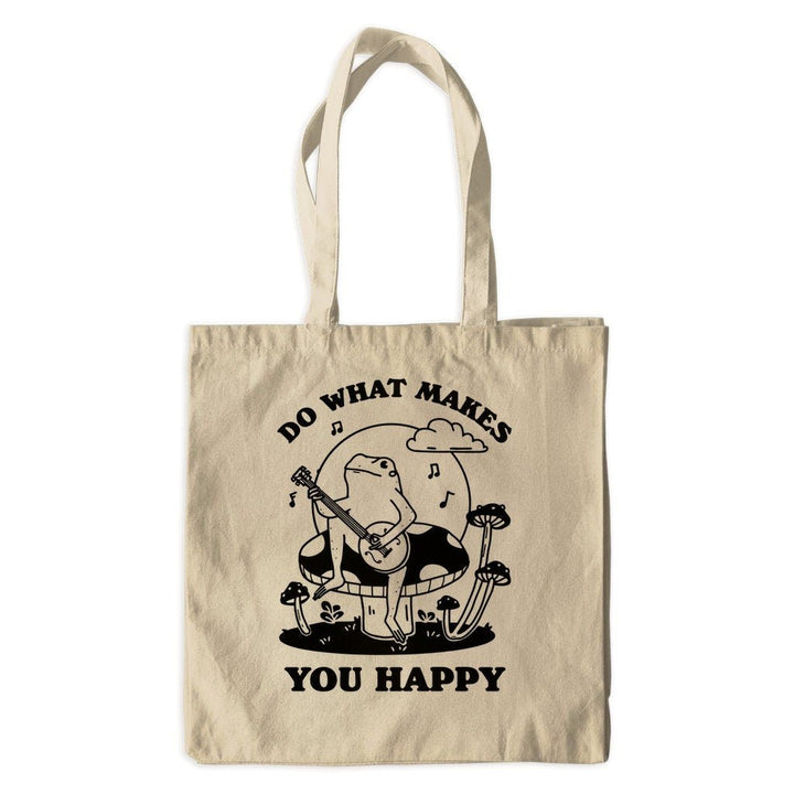 'Do What Makes You Happy' Banjo Frog Tote - Tote Bags & Phone Cases - Kinder Planet Company